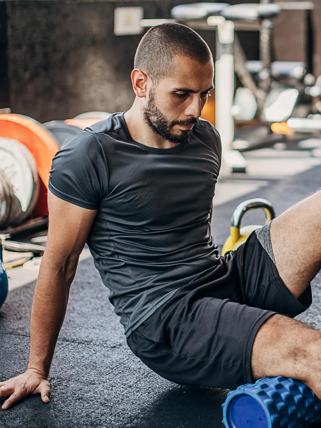 5 Pack Shirts for Men Moisture Wicking Workout Performance Dry Fit Mesh Gym Athletic Running T-Shirt