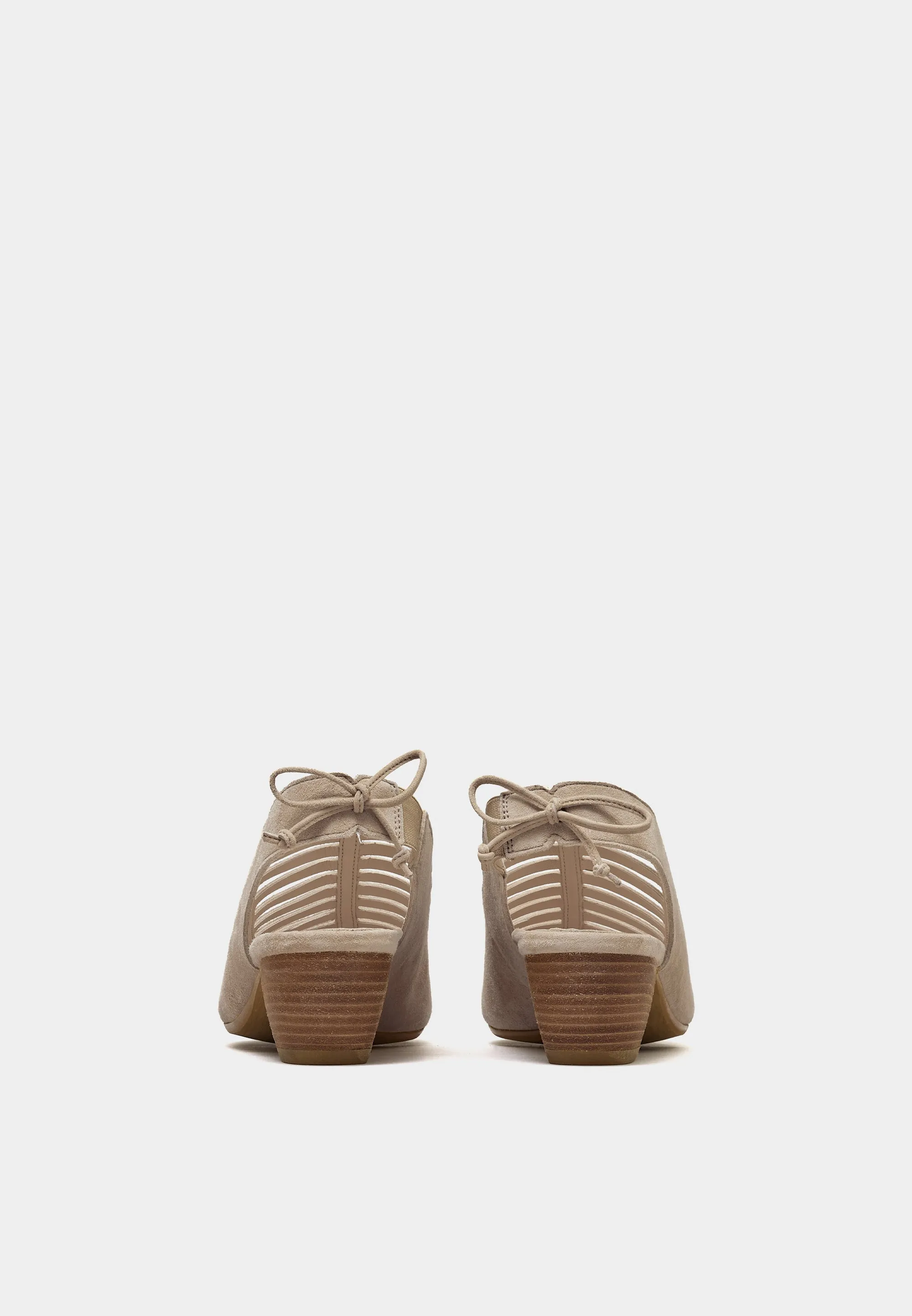 6589 Lattice Sandals Taupe Suede