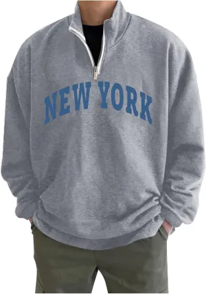 Alalaso Shirts for Men Wicking Moisture Baggy Cotton Long Sleeve Crewneck Tops Sun Protection Style Running Sweatshirt