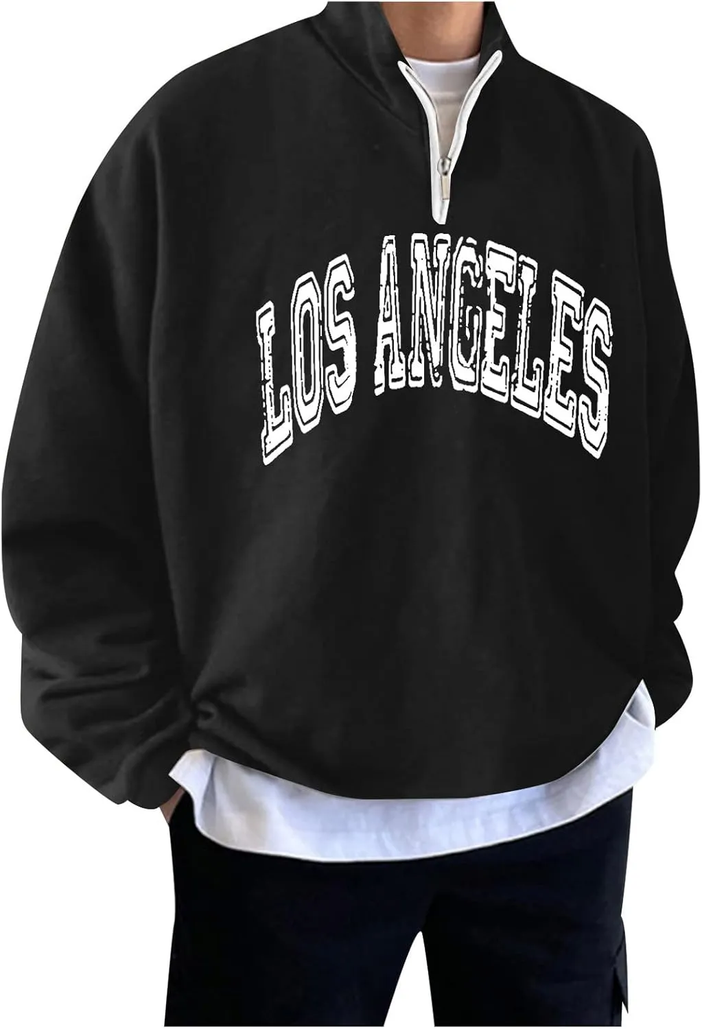 Alalaso Shirts for Men Wicking Moisture Baggy Cotton Long Sleeve Crewneck Tops Sun Protection Style Running Sweatshirt