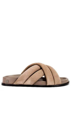 ANINE BING Lizzie Slides in Taupe