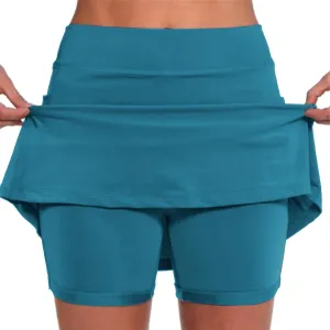 Athletic Skirt with Shorts for Women Golf Skirts High Waisted Tennis Tummy Control Plus Size Skort with Pockets