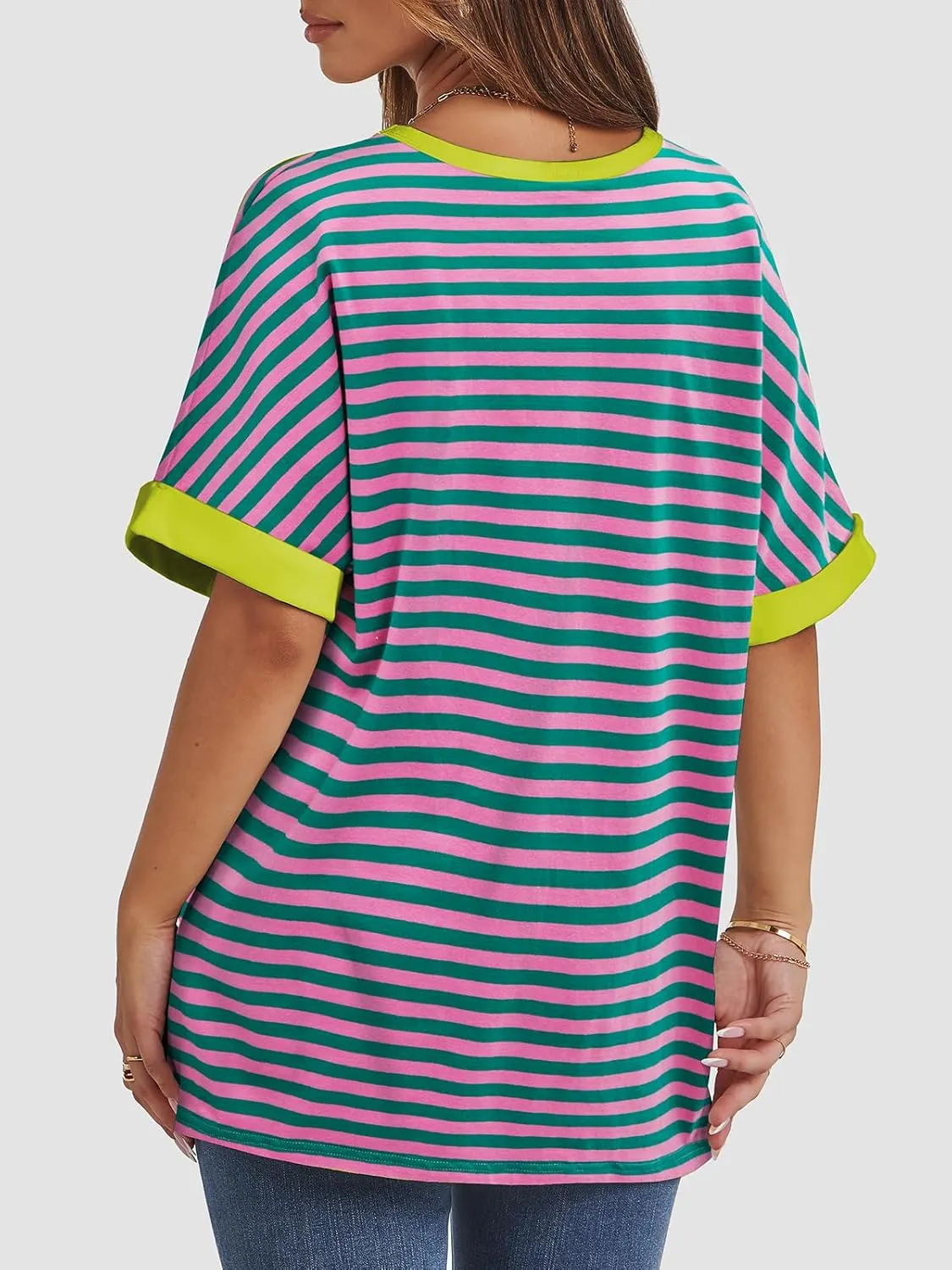 ATHMILE Womens Oversized T Shirts Summer Tops Spring Casual Loose Fit Workout Short Sleeve 2025 Beach Vacation