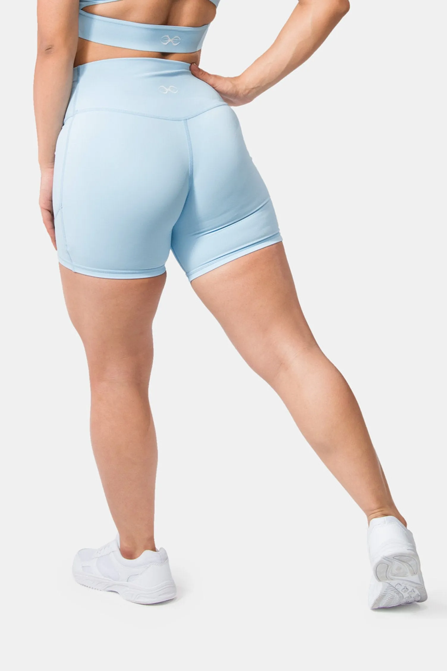 Aurora Coral Bike Shorts