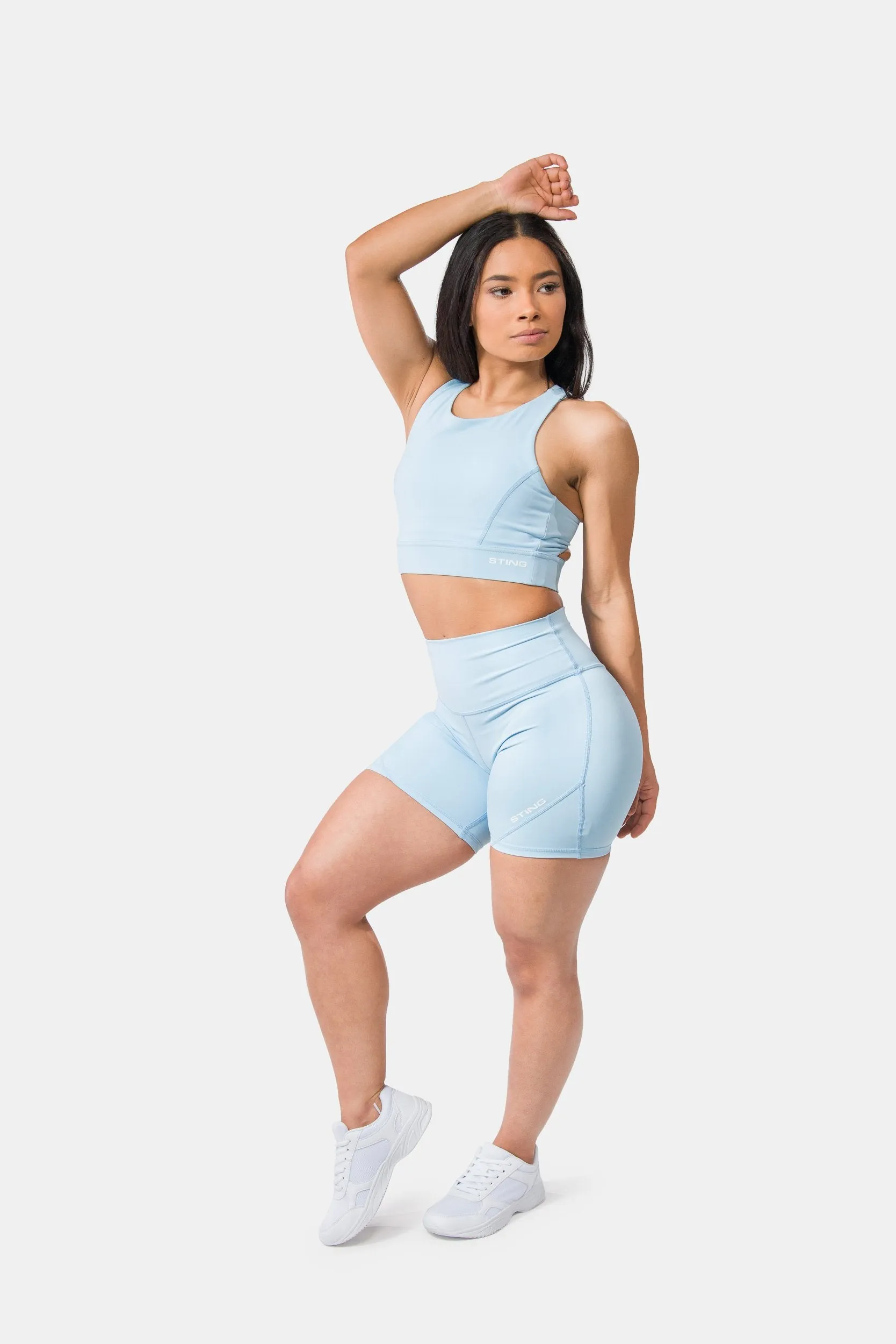 Aurora Coral Bike Shorts
