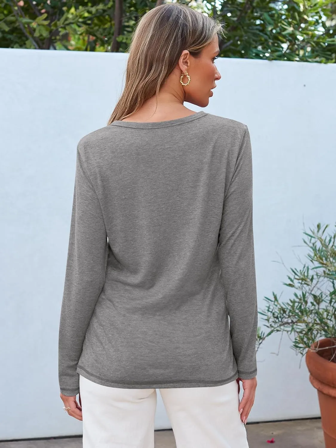 AUTOMET Long Sleeve Shirts for Women Business Casual Tops Fall Fashion Outfits Basic Workout Tees Beach Vacation Clothes 2025