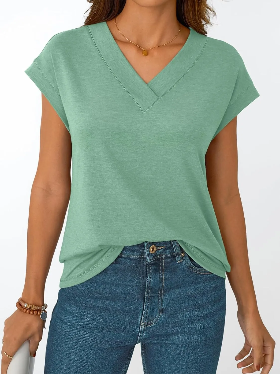 AUTOMET Womens Cap Short Sleeve T Shirts Summer Tops 2025 V Neck Dressy Casual Fashion Clothes Vacation Outfits