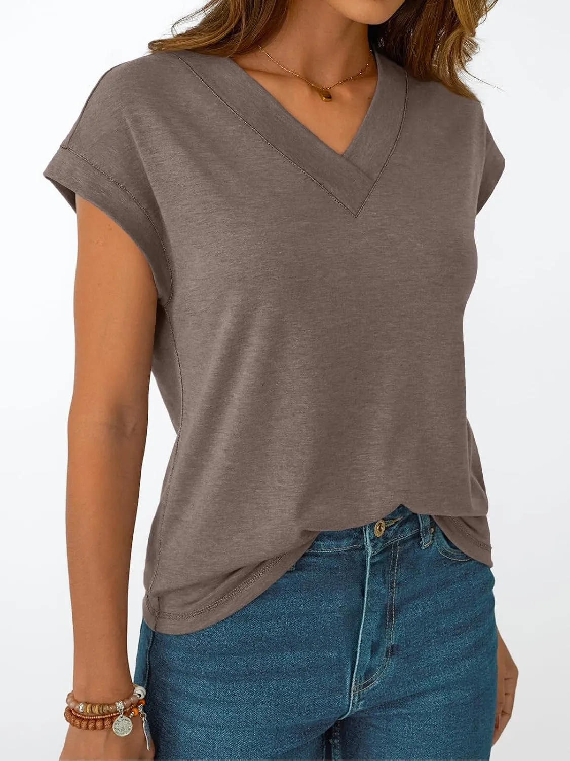 AUTOMET Womens Cap Short Sleeve T Shirts Summer Tops 2025 V Neck Dressy Casual Fashion Clothes Vacation Outfits