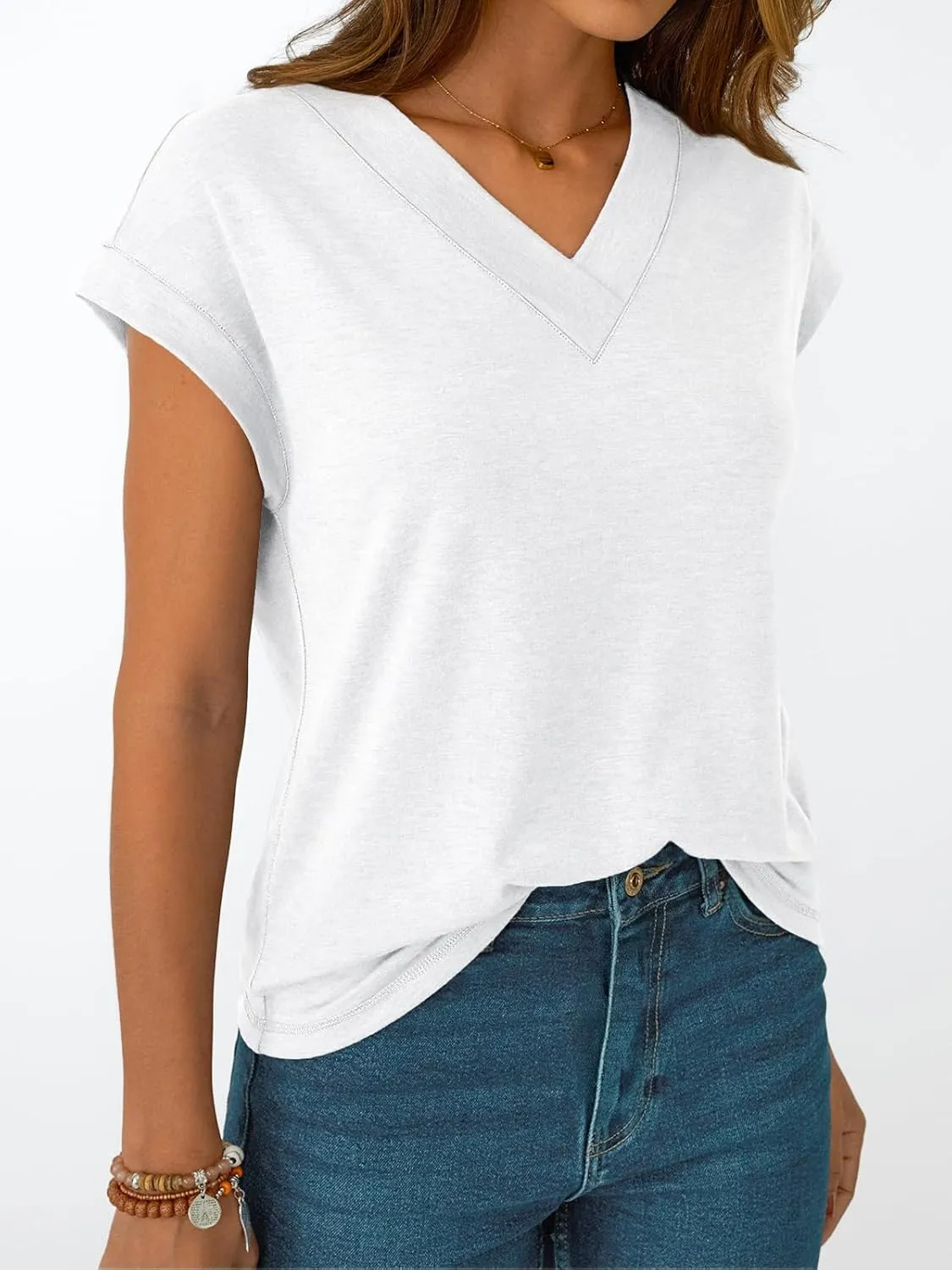 AUTOMET Womens Cap Short Sleeve T Shirts Summer Tops 2025 V Neck Dressy Casual Fashion Clothes Vacation Outfits