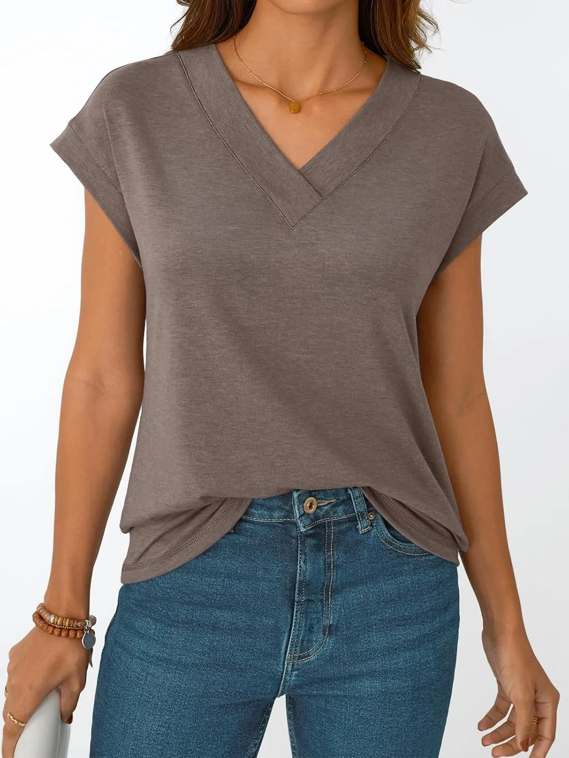 AUTOMET Womens Cap Short Sleeve T Shirts Summer Tops 2025 V Neck Dressy Casual Fashion Clothes Vacation Outfits