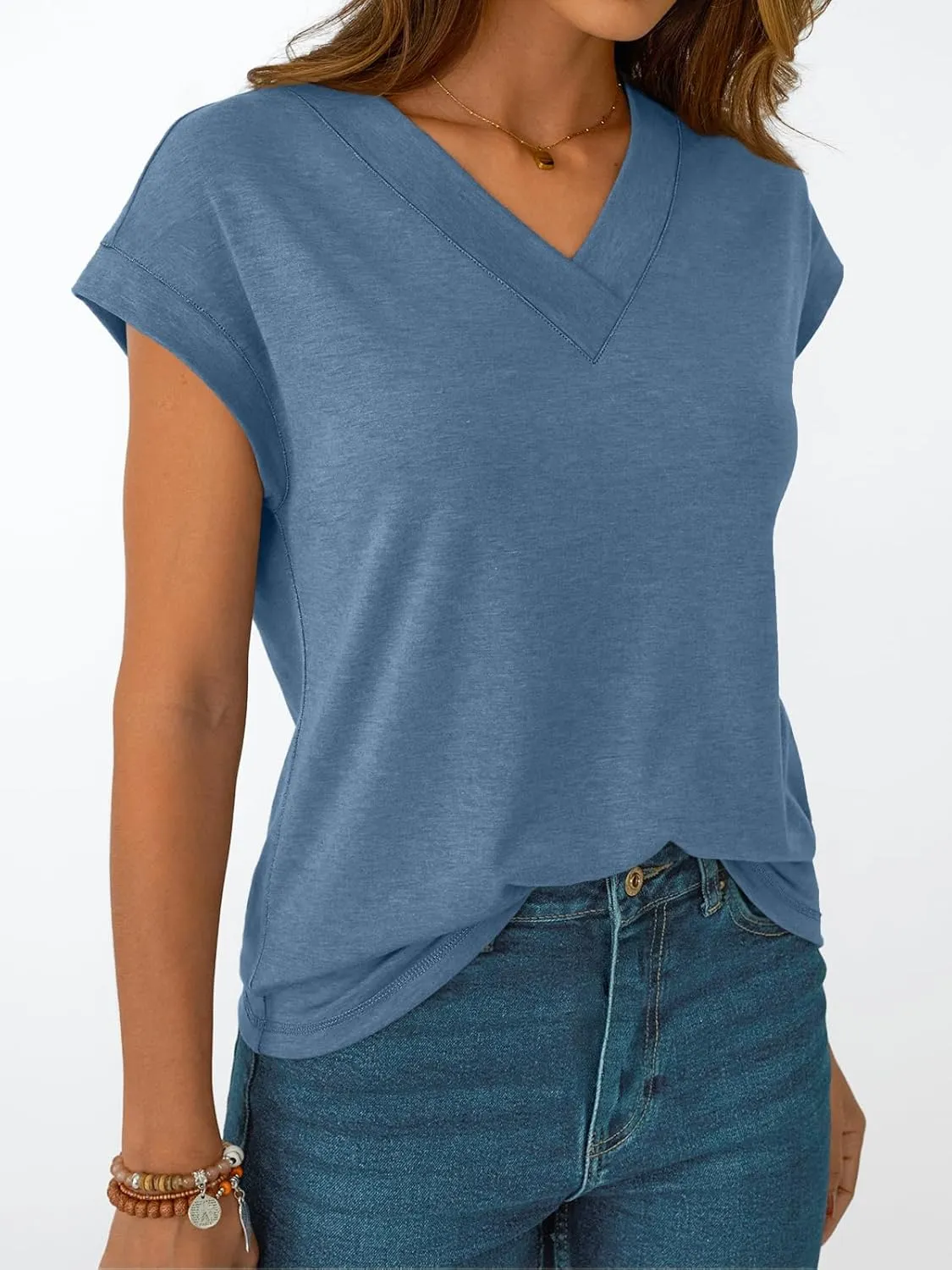 AUTOMET Womens Cap Short Sleeve T Shirts Summer Tops 2025 V Neck Dressy Casual Fashion Clothes Vacation Outfits