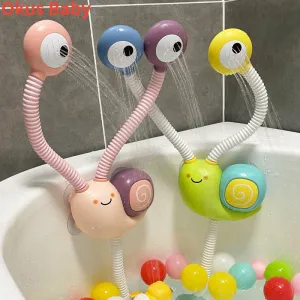 Baby Bath Toys Water Game Snail Spraying Faucet Shower Electric Water Spray Toy