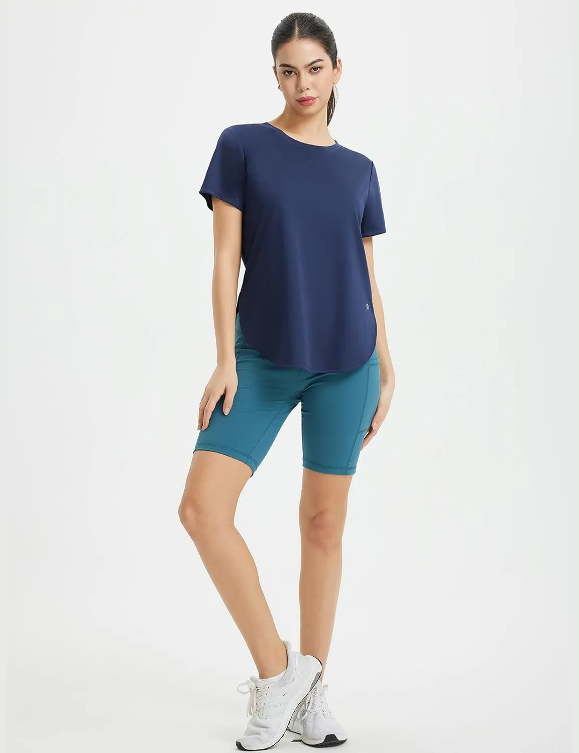 baleaf Women's Short Sleeve Workout Tops Athletic Running Shirts Quick Dry T-Shirts Loose Fit Gym Yoga Tee UPF 50 