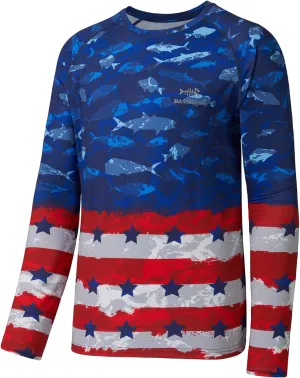 BASSDASH Mens UPF 50  Camo Fishing Shirt Quick Dry Long Sleeve Kayaking Hiking T-Shirts