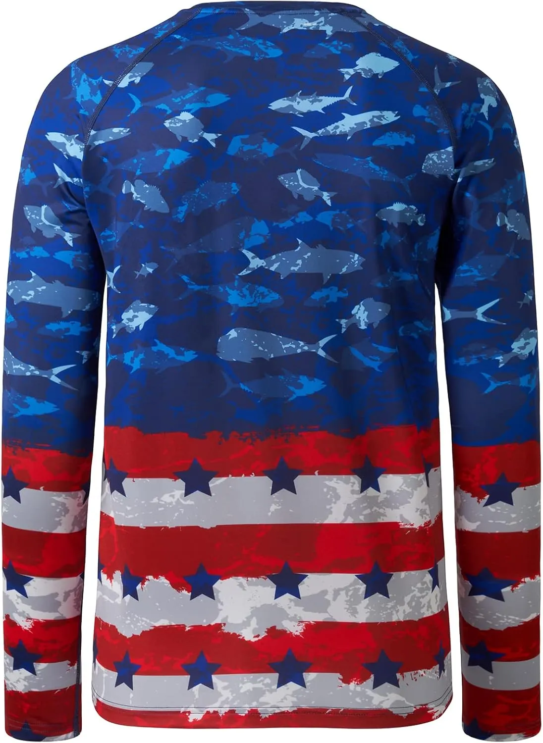 BASSDASH Mens UPF 50  Camo Fishing Shirt Quick Dry Long Sleeve Kayaking Hiking T-Shirts