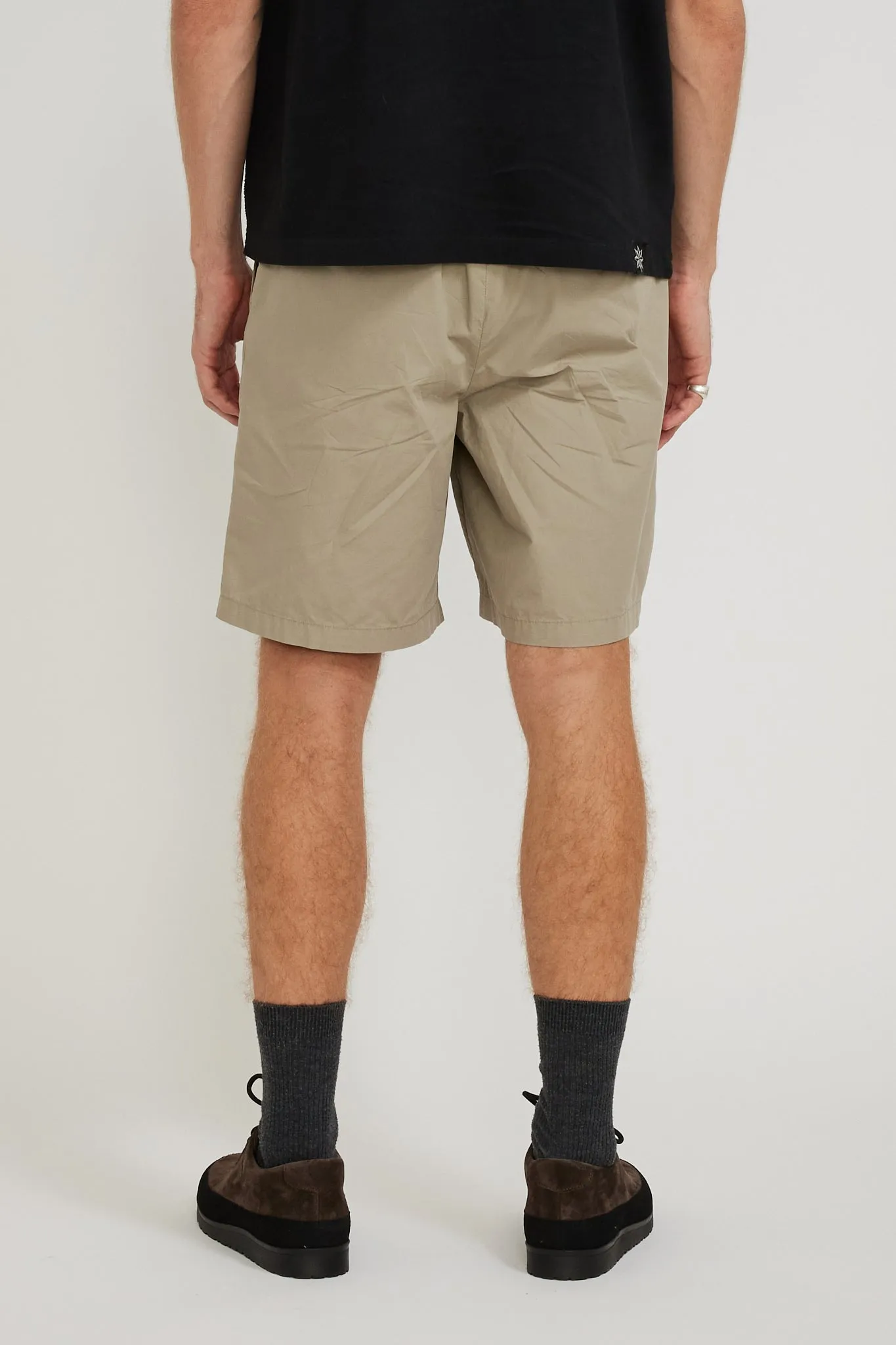 Benn Relaxed Typewriter Pleated Short Clay