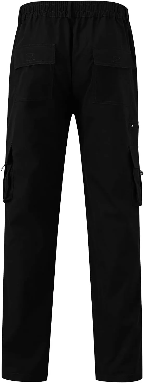 Big and Tall Sweatpants for Men Pant Men Pants Hiking Athletic Mens Cargo Pants Outdoor Hiking Trouser Multi Pockets