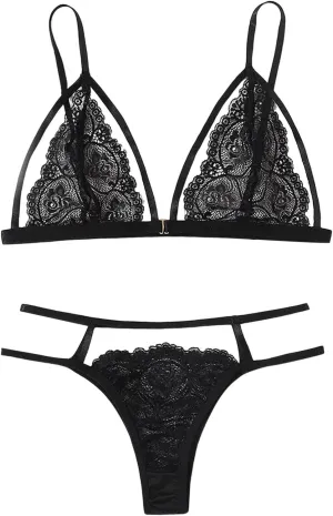 Bridal Gown Garment Bag Lingerie Set Two Piece Underwear Bowknot Lace Womens Christmas