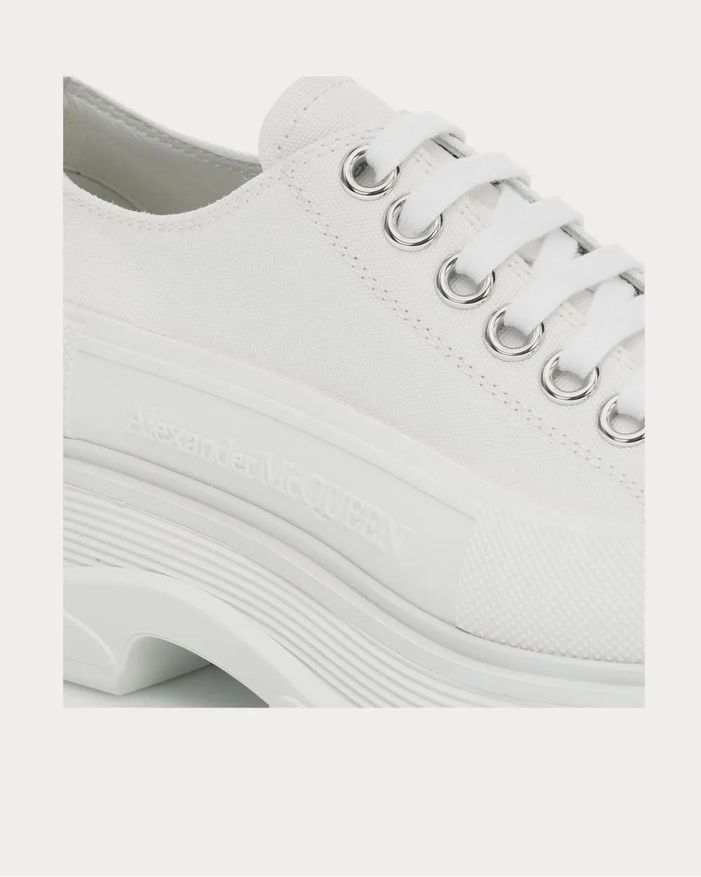 Canvas platform White Low Top Sneakers