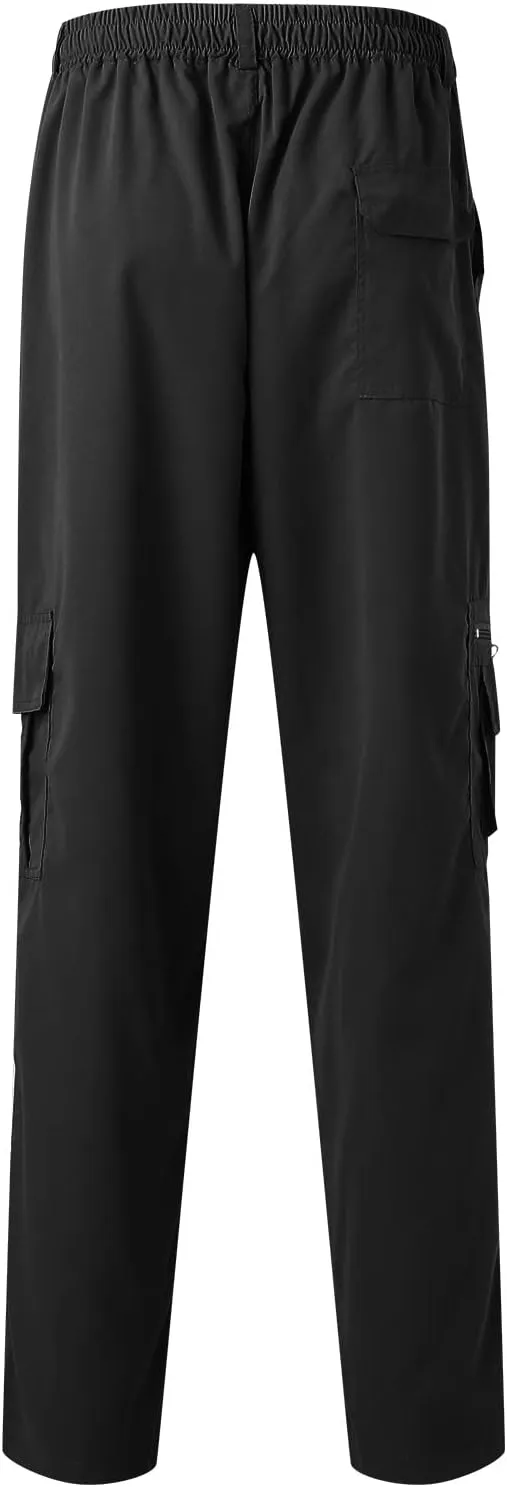 Cargo Pants for Men Big and Tall, Athletic Workout Trouser Casual Cargo Pants Fleece Joggers Sweat Pants for Men Mens
