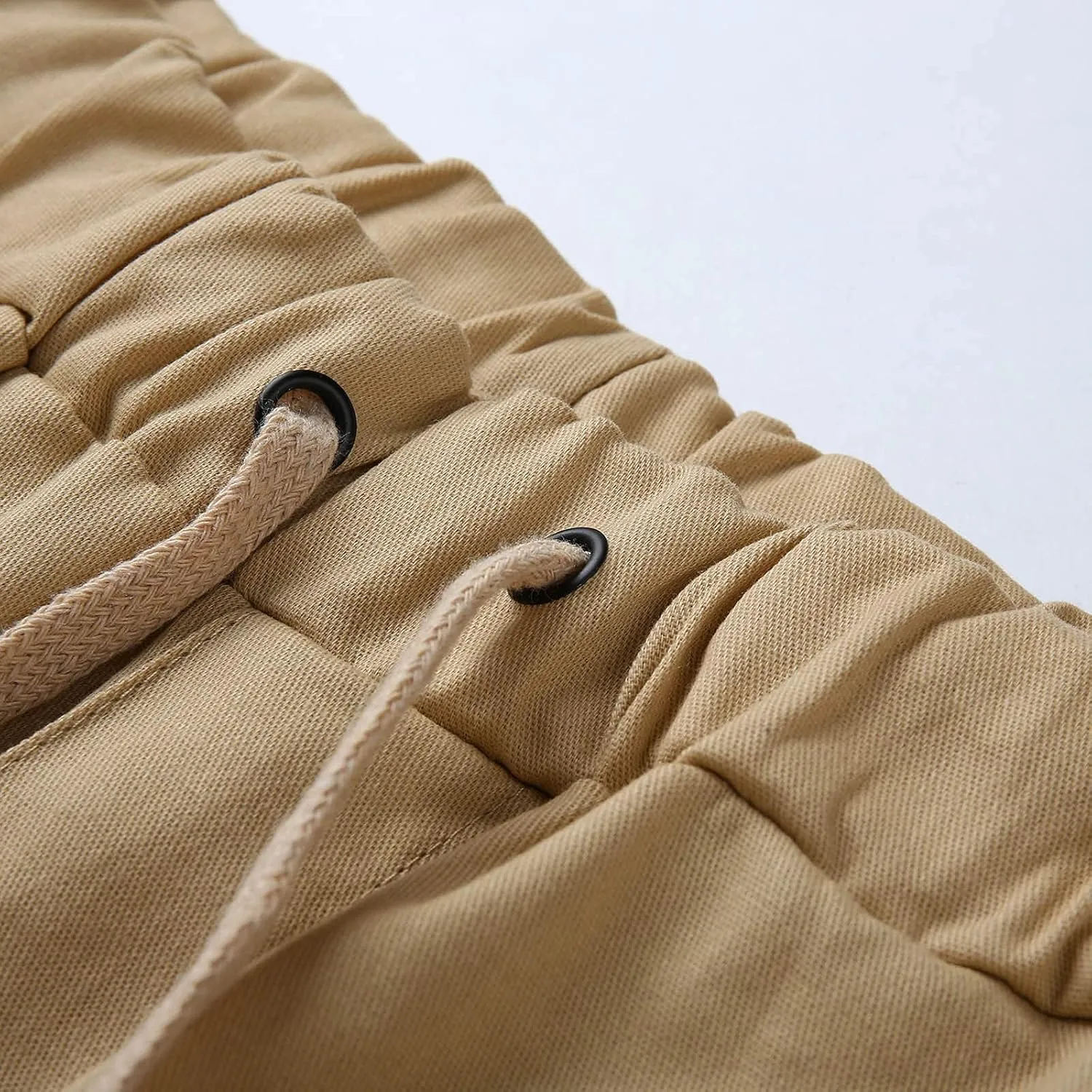 Cargo Pants for Men Big and Tall, Cargo Pants with Pockets Men's Heavyweight Cargo Fleece Sweatpants Stretch Elastic