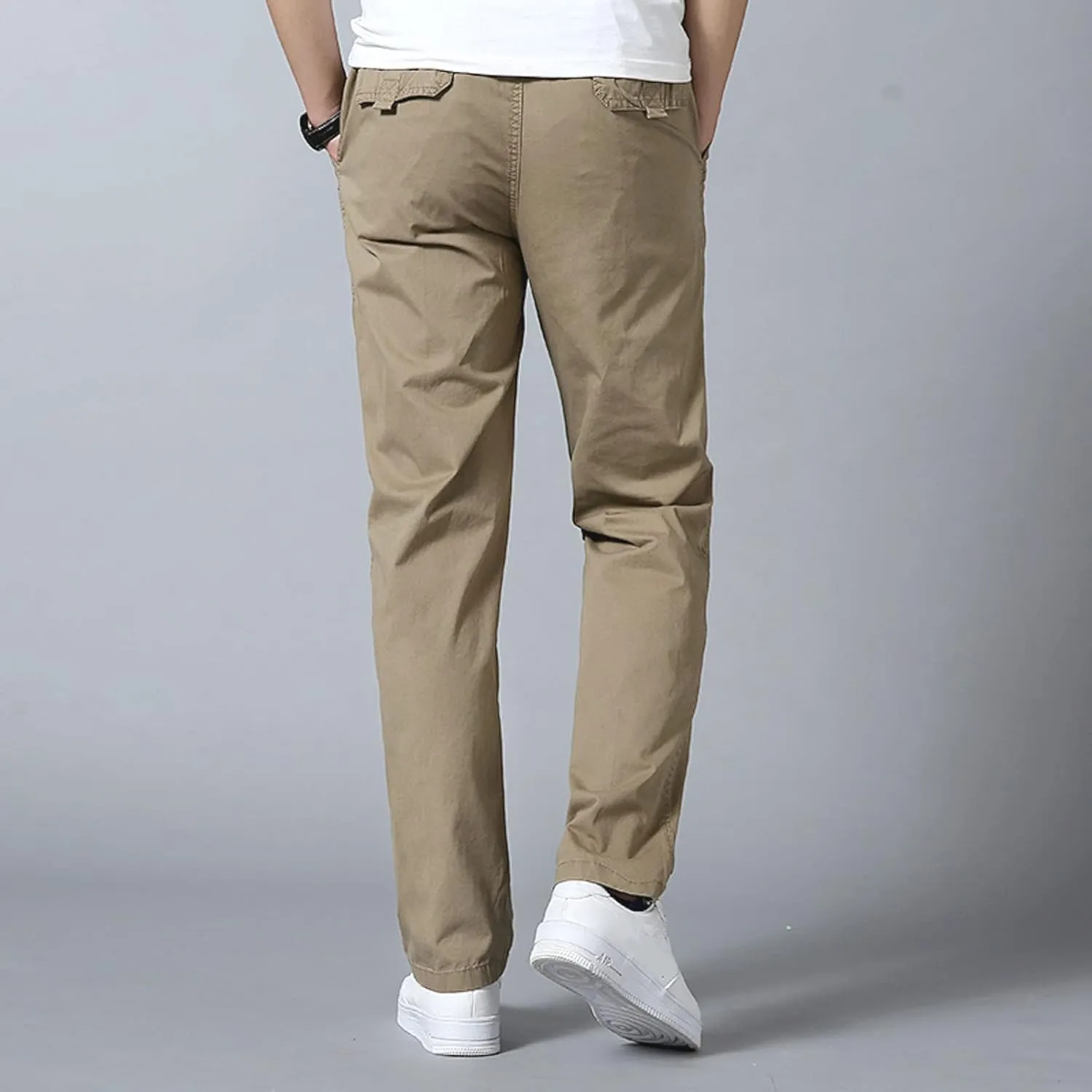 Cargo Pants for Men Big and Tall, for Men Casual Heavyweight Sweatpants Classic Fit Cargo Work Pants Wild Drawstring