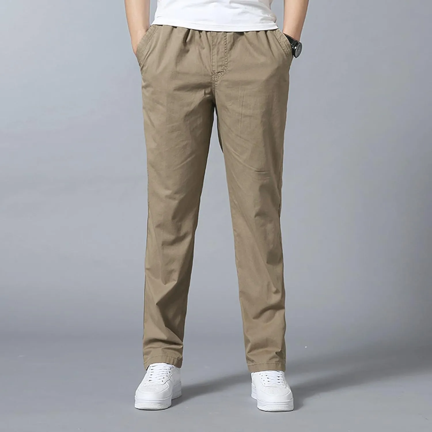 Cargo Pants for Men Big and Tall, for Men Casual Heavyweight Sweatpants Classic Fit Cargo Work Pants Wild Drawstring