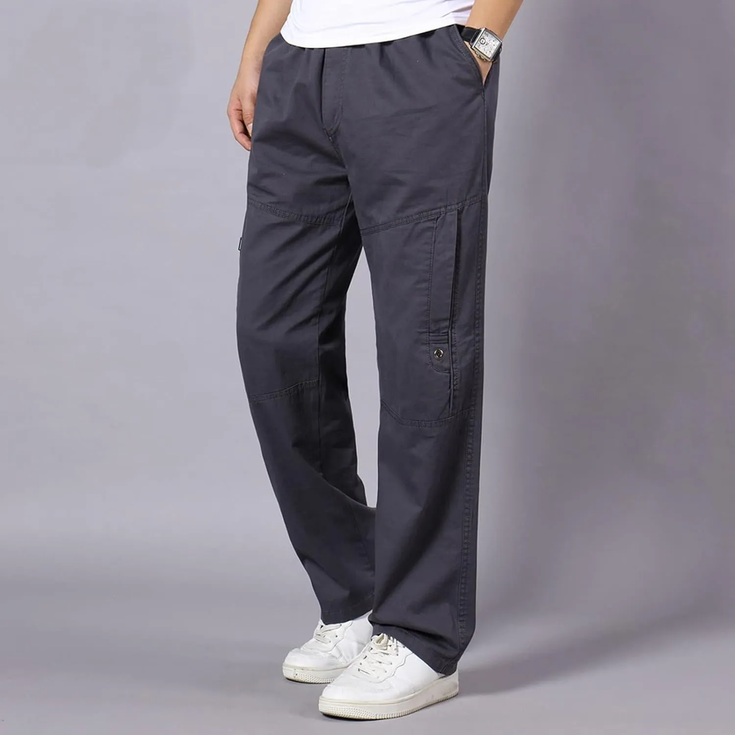 Cargo Pants for Men Joggers Fit Multi Pocket Cargo Pants Casual Fashion Hiking Outdoor Recreation Trousers Long Cargo