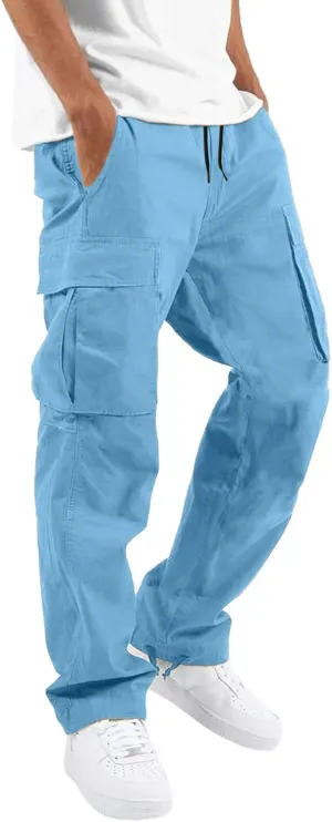 Cargo Sweatpants for Men Big and Tall Mens Fashion Cargo Pants Athletic Joggers Pants Chino Trousers Mens Sweatpants