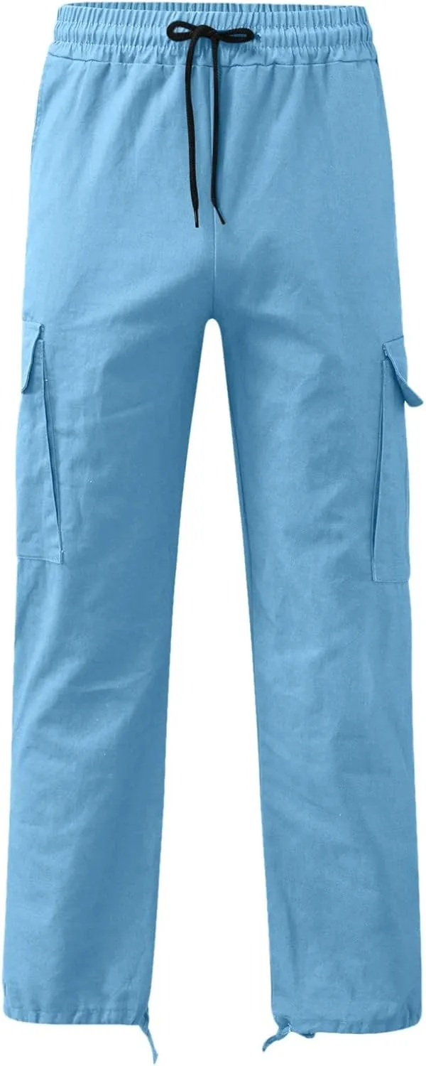Cargo Sweatpants for Men Big and Tall Mens Fashion Cargo Pants Athletic Joggers Pants Chino Trousers Mens Sweatpants
