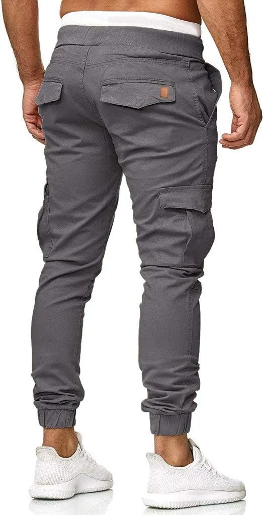 Cargo Sweatpants for Men Big and Tall Mens Fashion Cargo Pants Work Pants Loose Fit Lightweight Workwear Casual Cargo