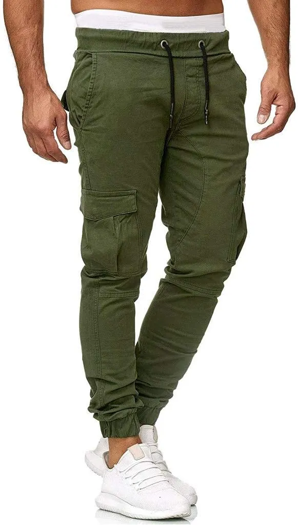 Cargo Sweatpants for Men Big and Tall Mens Fashion Cargo Pants Work Pants Loose Fit Lightweight Workwear Casual Cargo