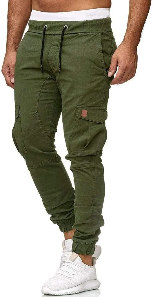 Cargo Sweatpants for Men Big and Tall Mens Fashion Cargo Pants Work Pants Loose Fit Lightweight Workwear Casual Cargo