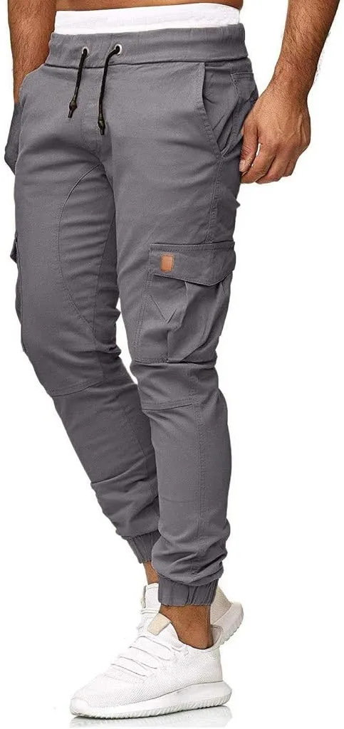 Cargo Sweatpants for Men Big and Tall Mens Fashion Cargo Pants Work Pants Loose Fit Lightweight Workwear Casual Cargo