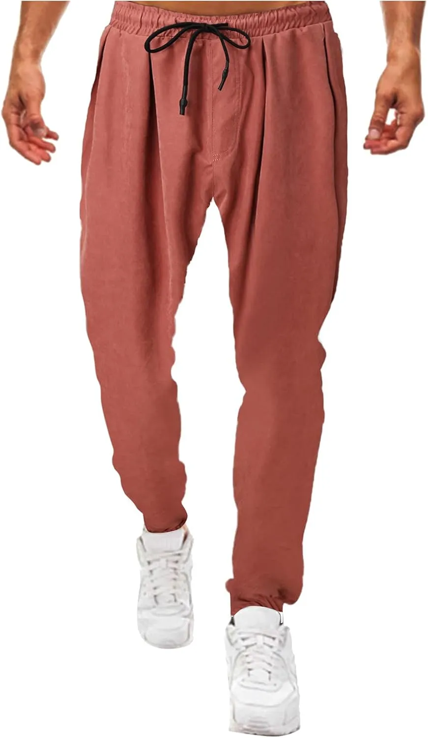 Cargo Sweatpants for Men Big and Tall Men's Fleece Lined Cargo Sweatpants Straight Leg Casual Loose Fit Baggy Bottom