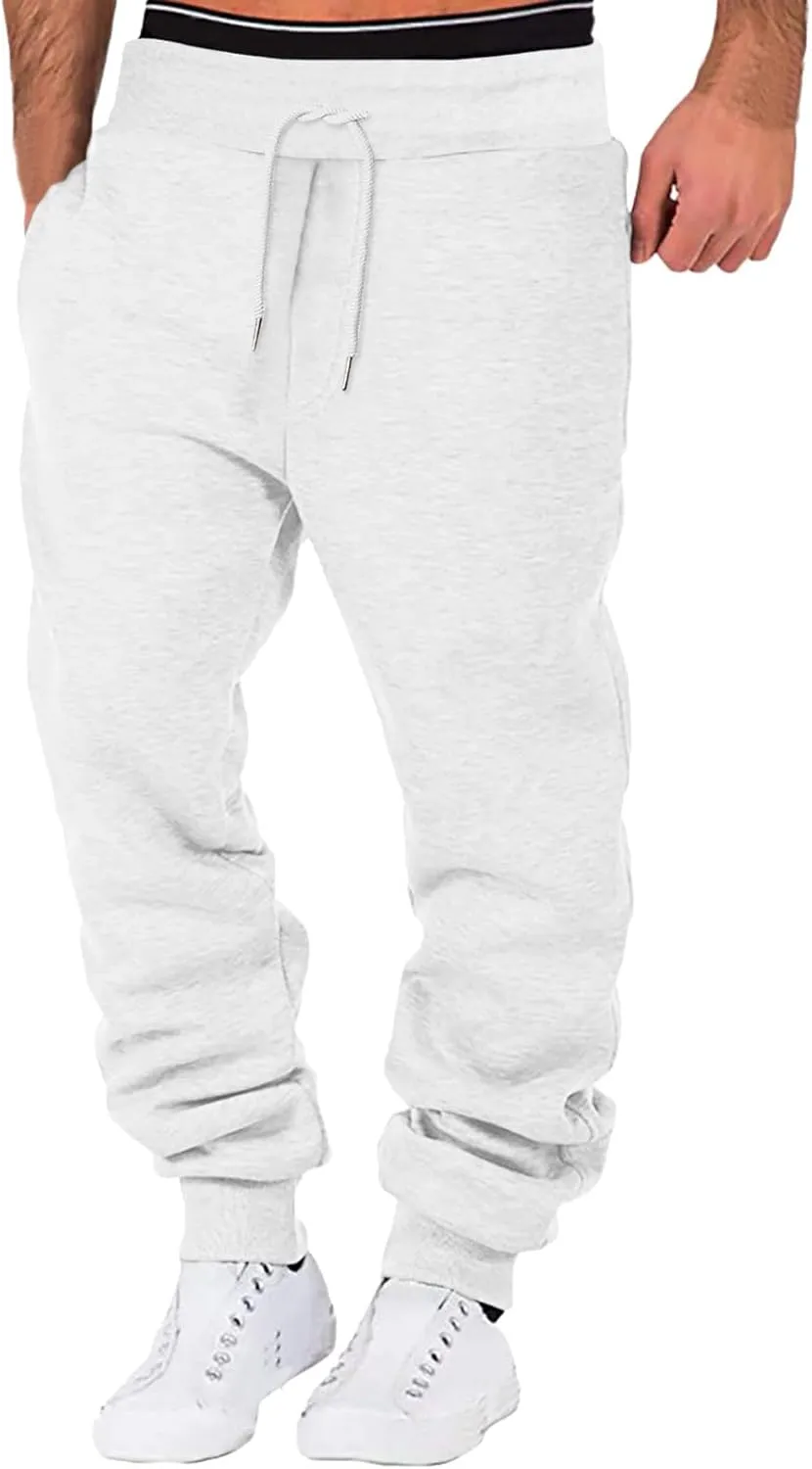 Cargo Sweatpants for Men Big and Tall Sport Pants Drawstring Sports Trousers for Men Mens Cargo Sweatpants Drawstring