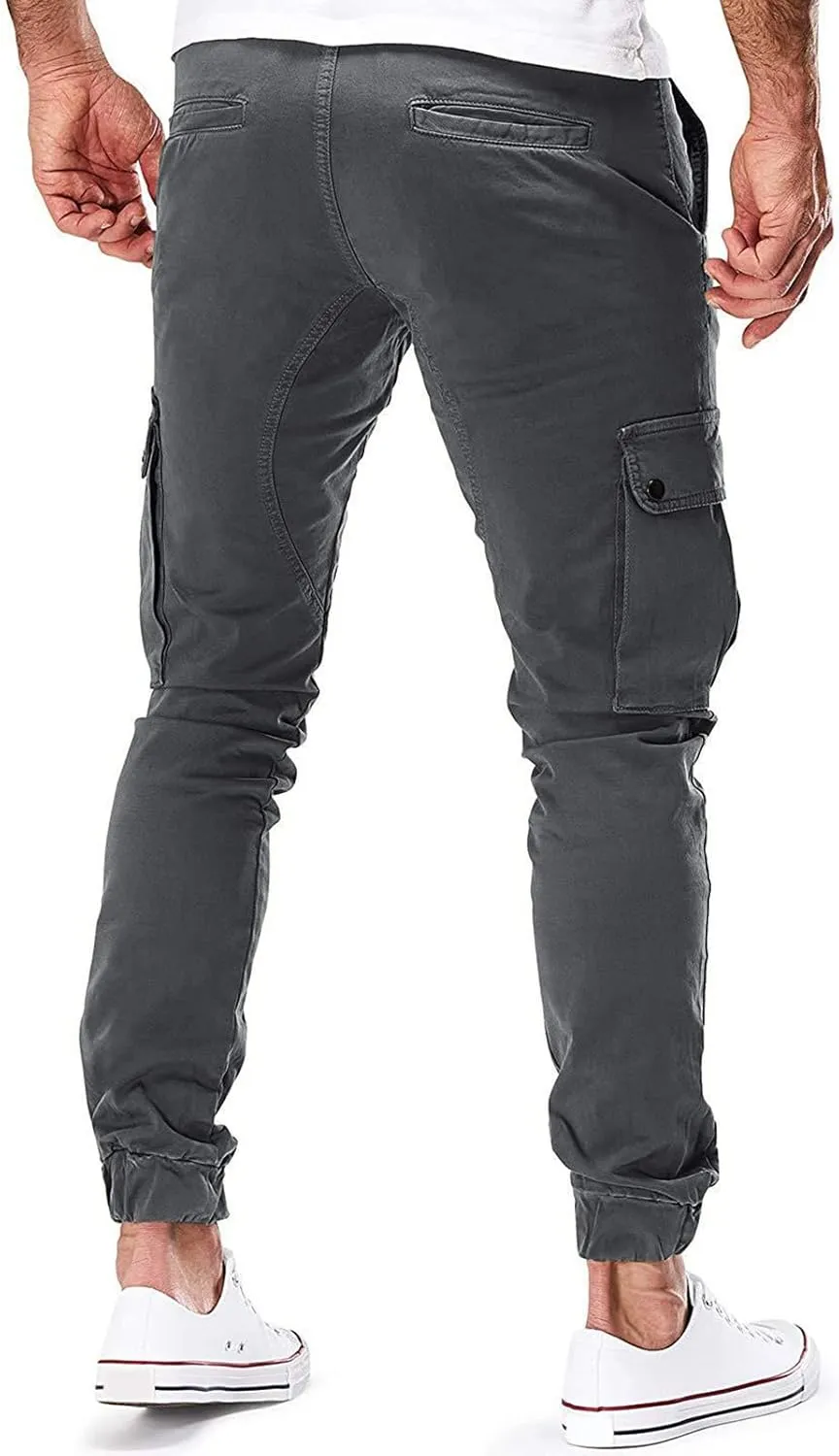 Cargo Sweatpants for Men Big and Tall Sport Pants Drawstring Sports Trousers for Men Mens Cargo Sweatpants Drawstring