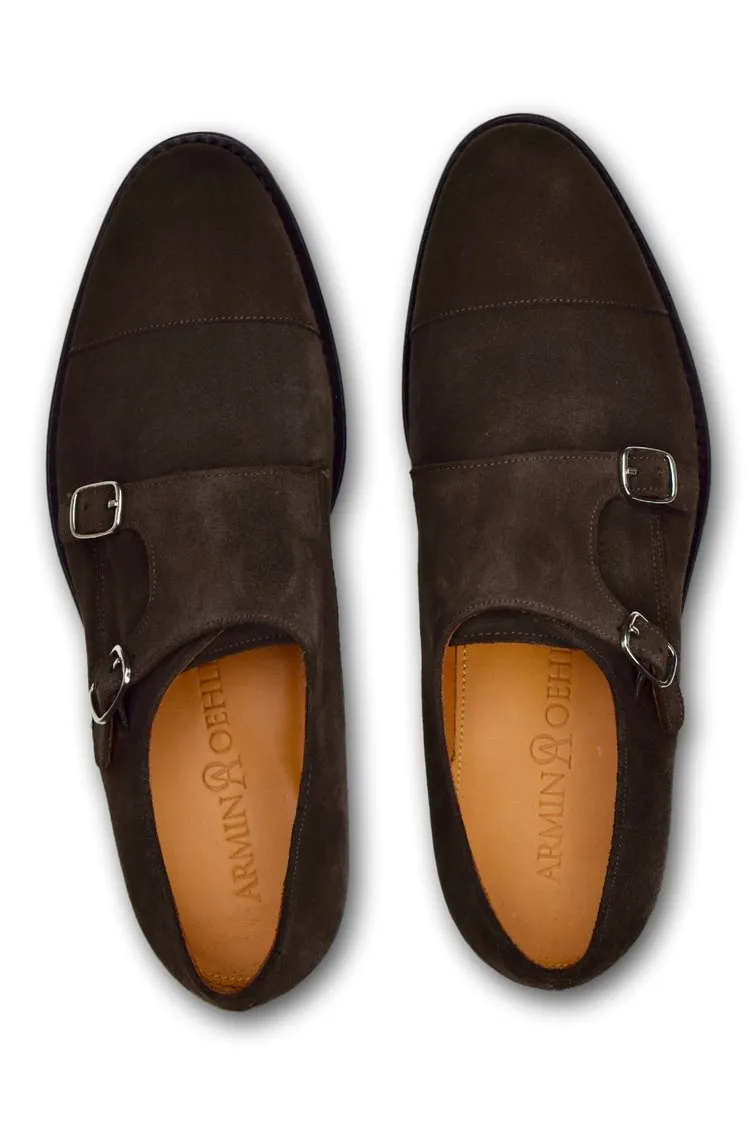 CHARLESTON DOUBLE MONK WELL BRED BROWN SUEDE