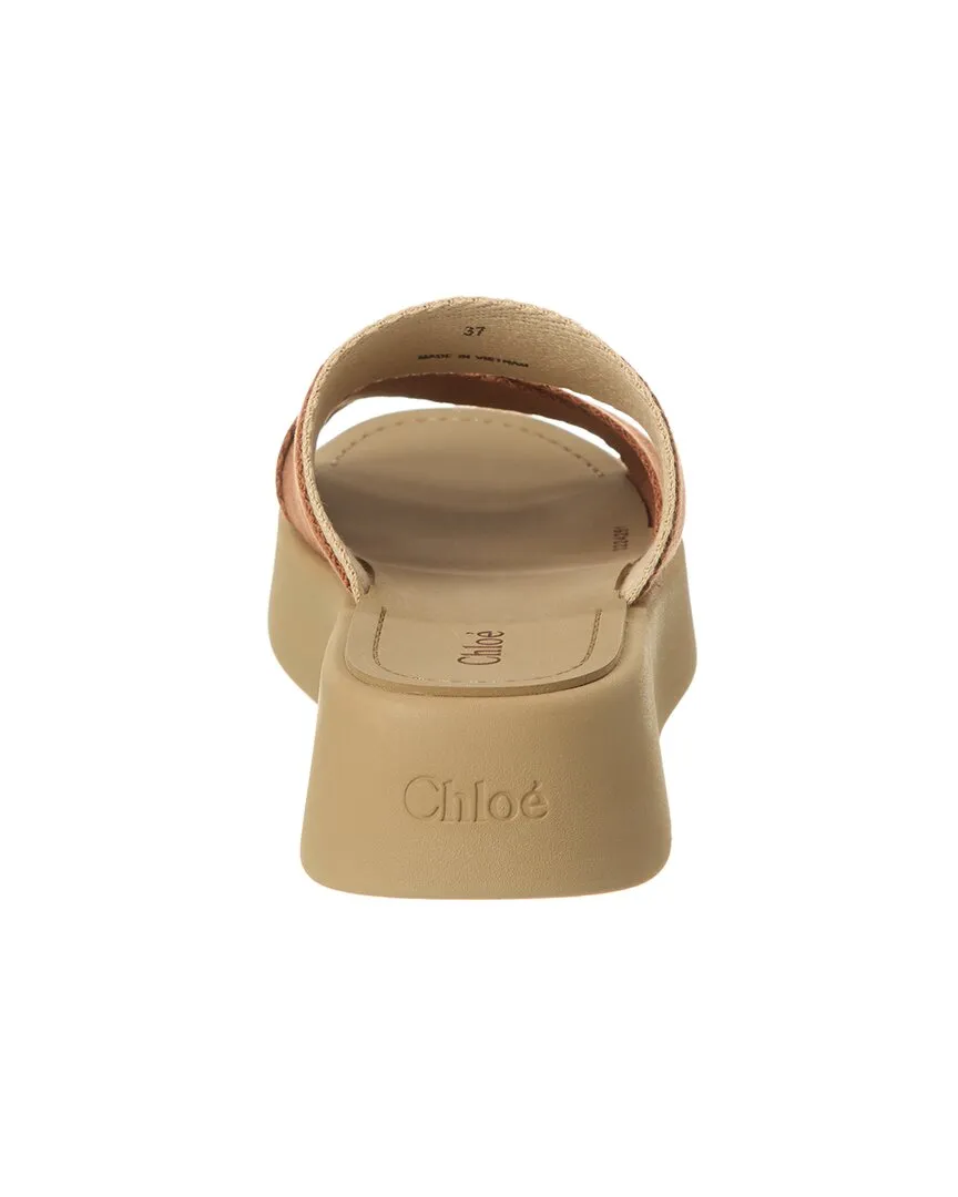 Chloé Mila Canvas Platform Sandal