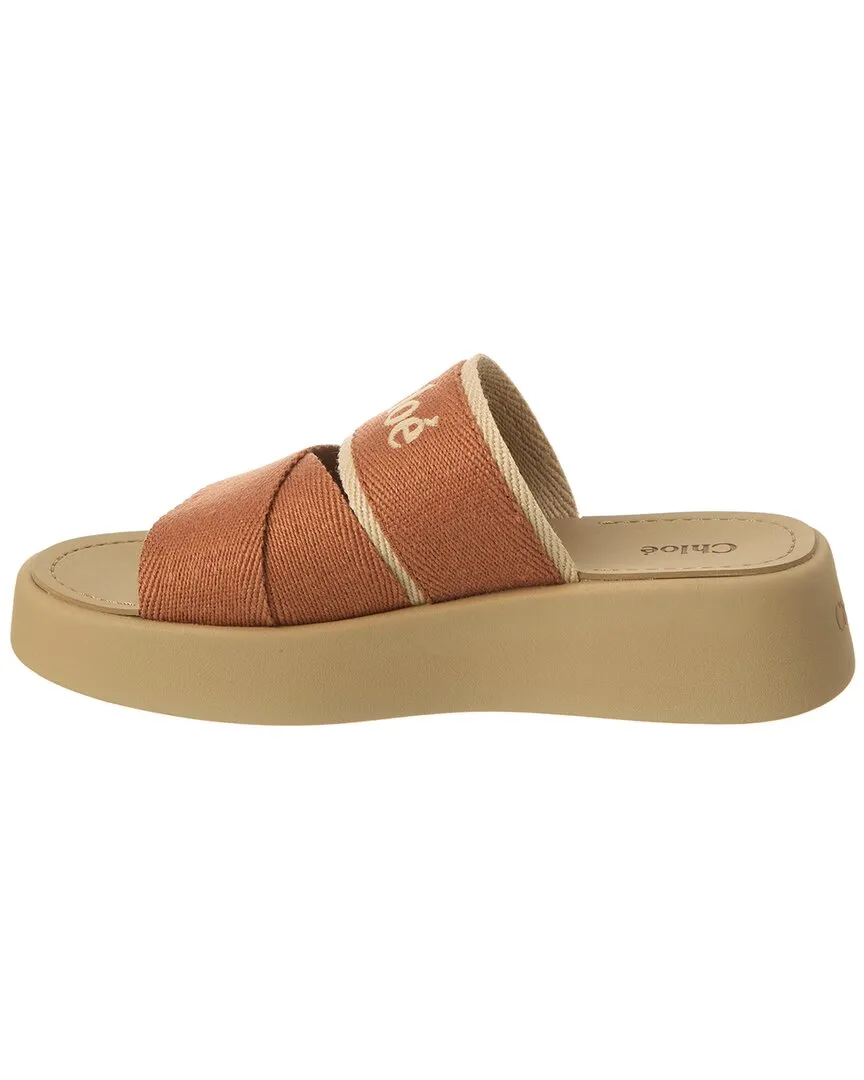 Chloé Mila Canvas Platform Sandal