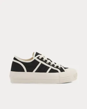Chunky GG Canvas Black Low Top Sneakers