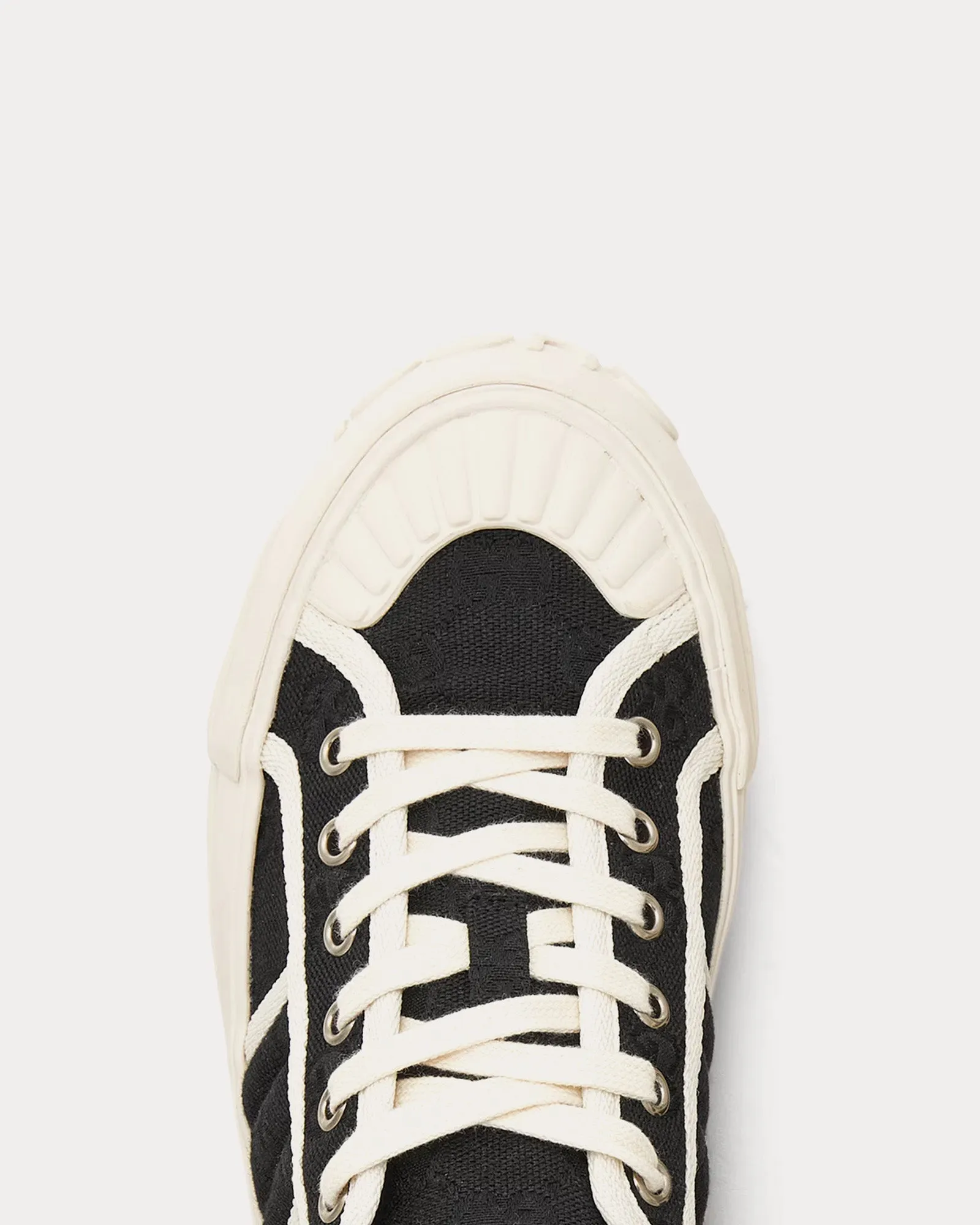 Chunky GG Canvas Black Low Top Sneakers