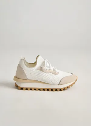 Cotton Leather Trainers