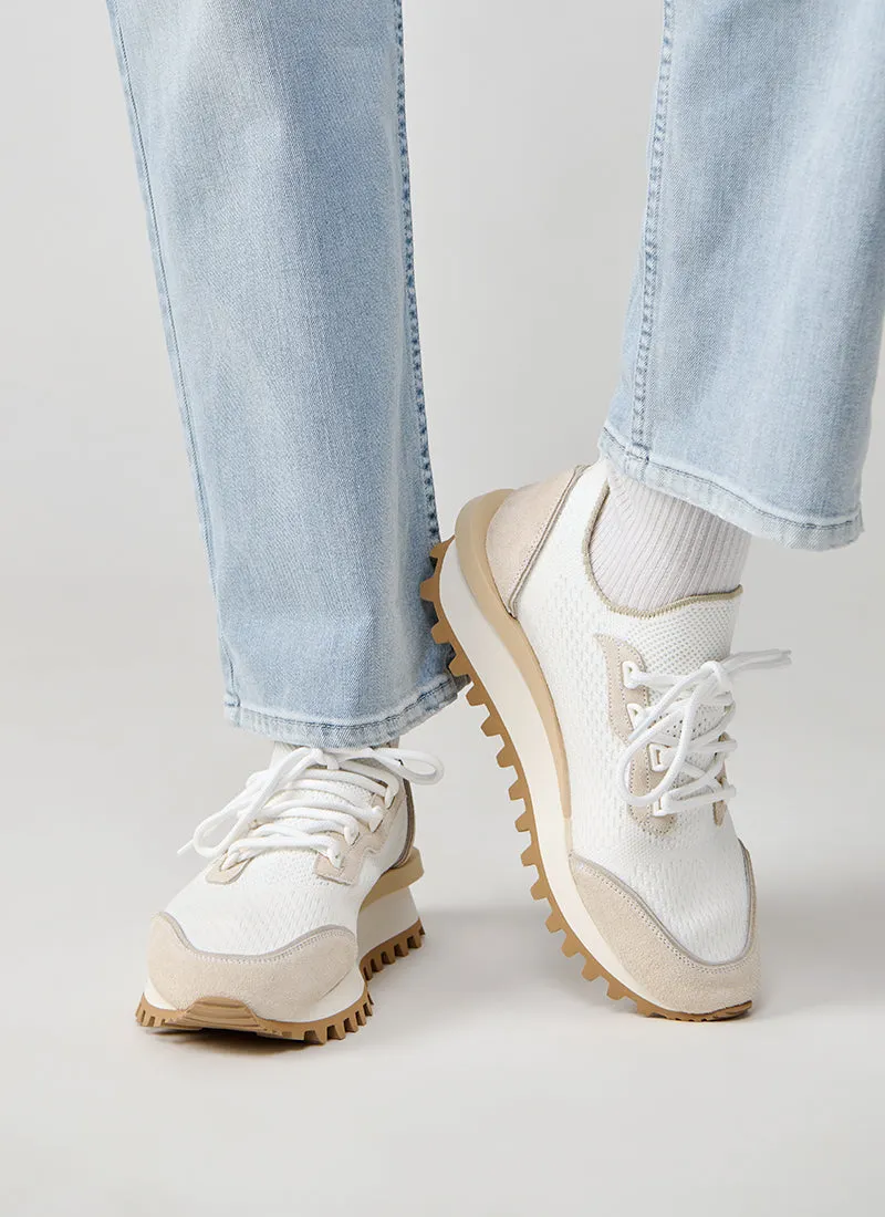 Cotton Leather Trainers