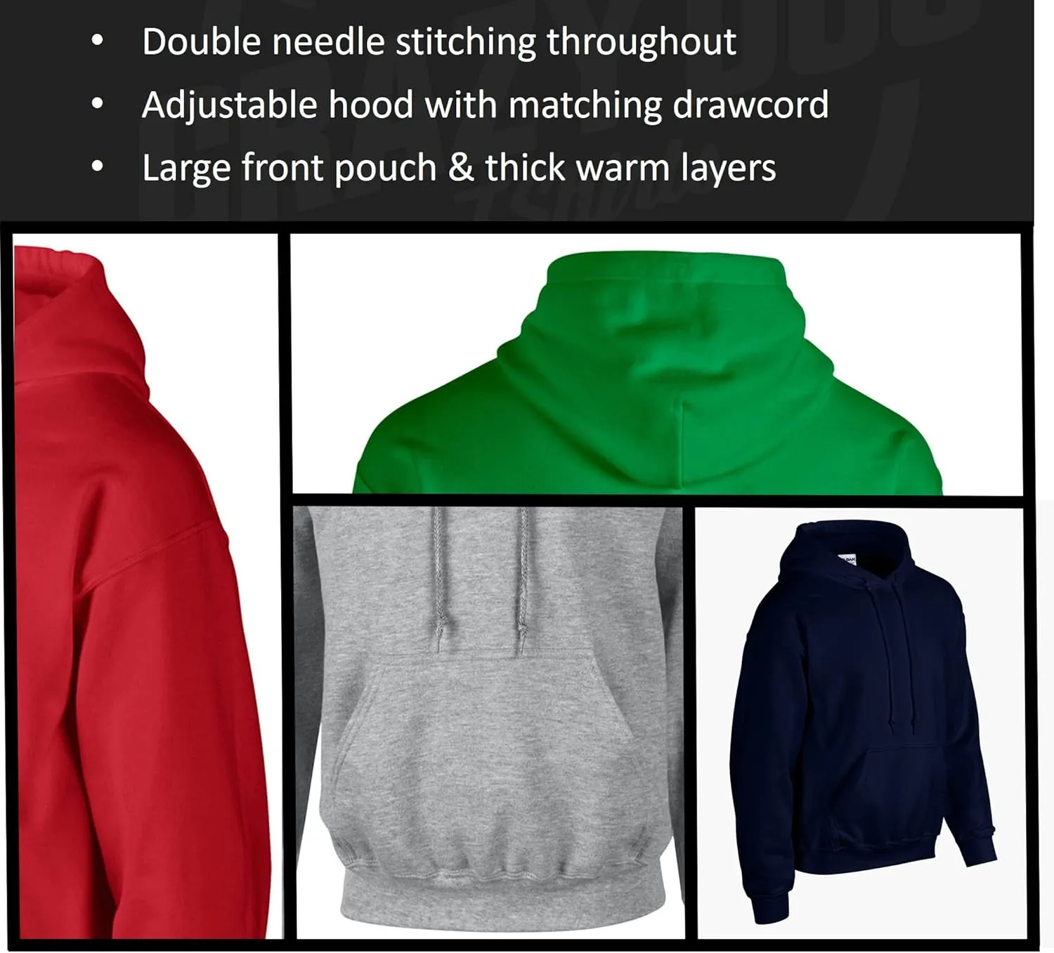 Crazy Dog T-Shirts Campfire Hoodie Funny Happy Camper Summer Camping Outdoor Hooded Sweatshirt