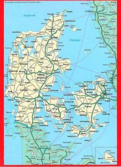 Denmark by Hallwag