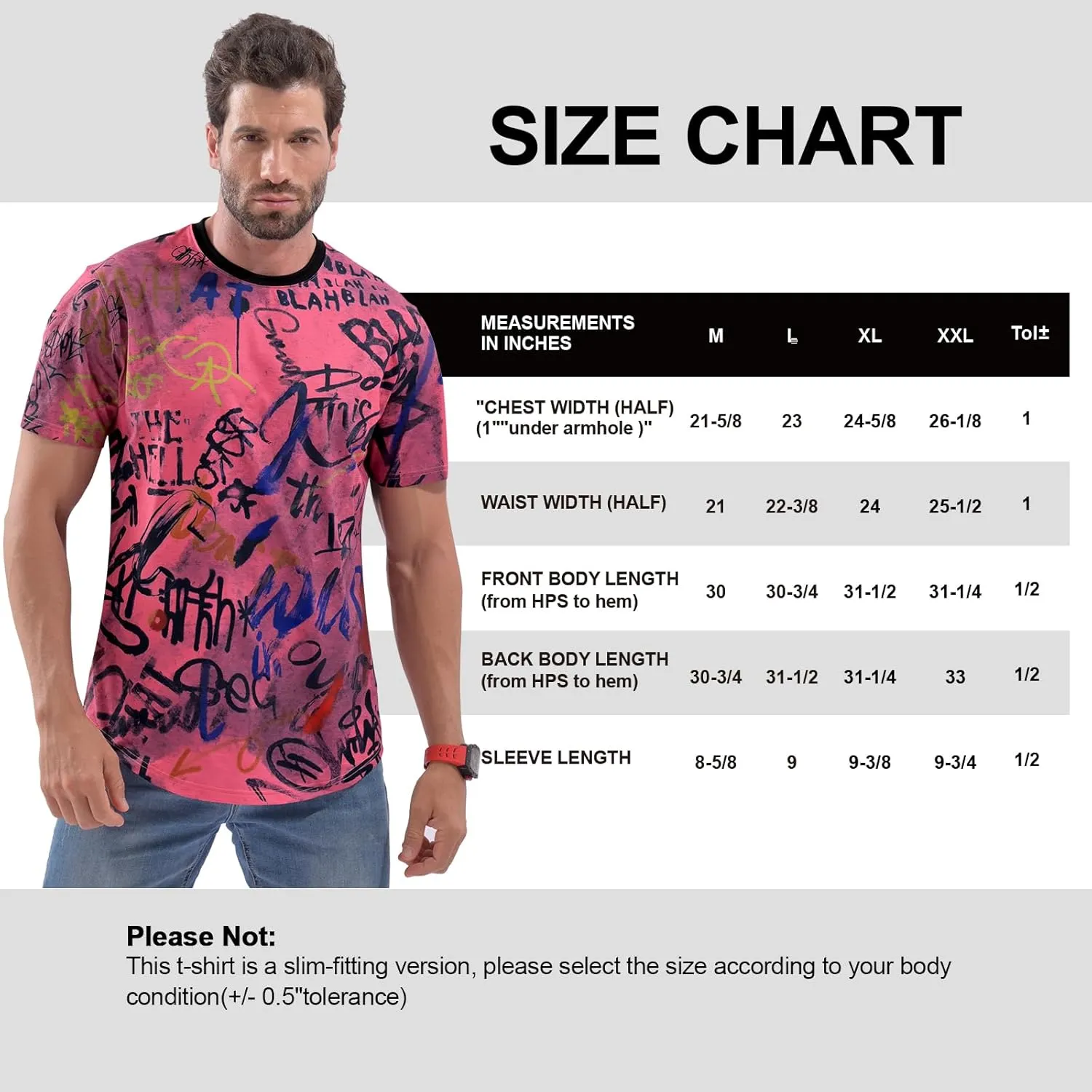DEOLAX Mens T Shirt Fashion Crew Neck Graphic Men T-Shirts Casual Dry Fit Tee Short Sleeve Workout Hip Hop Shirts for Men
