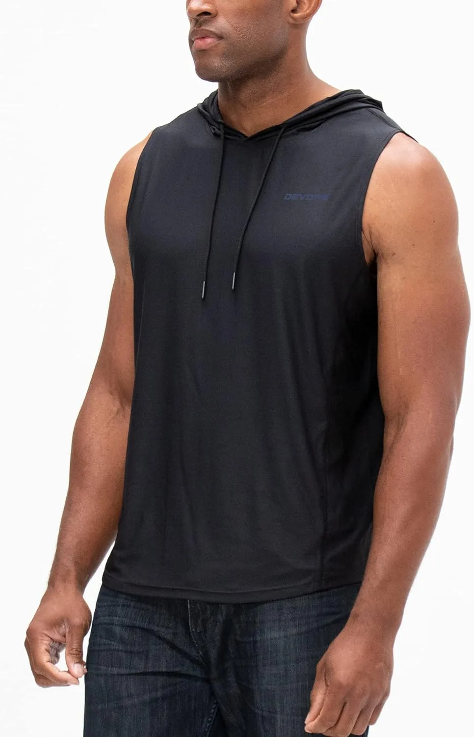 DEVOPS 3 Pack Men's Hoodie Short Sleeve Fishing Hiking Running Workout T-Shirts