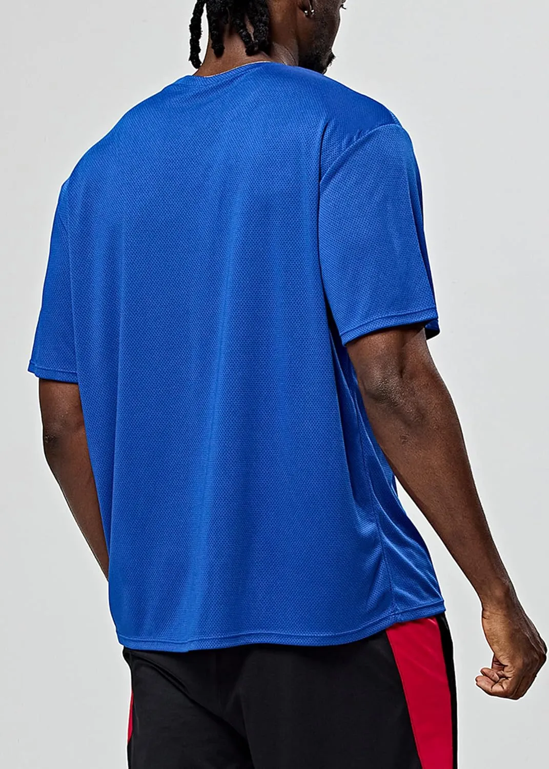 DEVOPS Mens Short Sleeve Dry Fit Mesh Athletic Round T-Shirts (3PACK)
