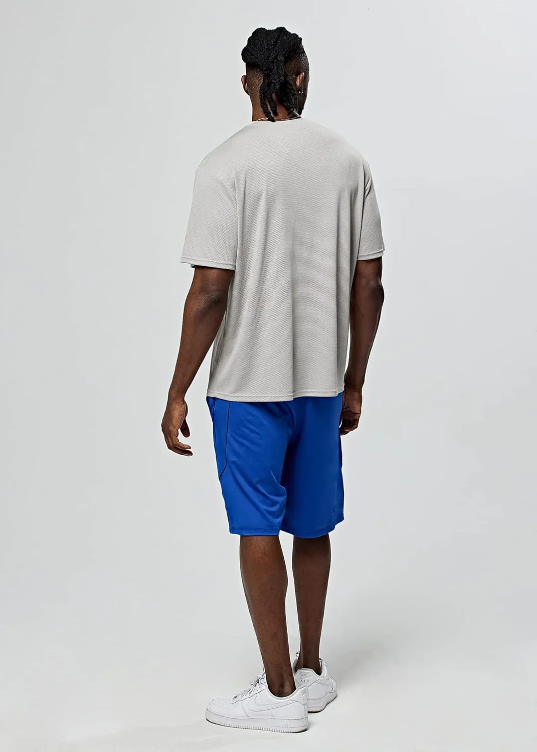 DEVOPS Mens Short Sleeve Dry Fit Mesh Athletic Round T-Shirts (3PACK)